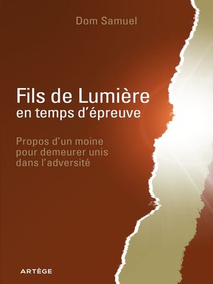 cover image of Fils de Lumière en temps d'épreuve